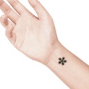 temporary tattoo preview image Daisy, For woman and childeren, skin safe tattoo, Ephemeral Tattoo Stamp for Body and Arm, Water Resistant