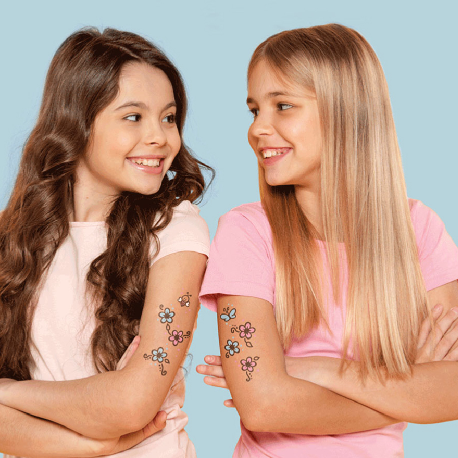 ladot temporary tattoo kids friends mood picture