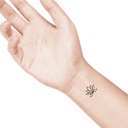 temporary tattoo preview image Lotus Flower, For woman and childeren, skin safe tattoo, Ephemeral Tattoo Stamp for Body and Arm, Water Resistant