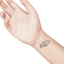 temporary tattoo preview image sloth, For woman and childeren, skin safe tattoo, Ephemeral Tattoo Stamp for Body and Arm, Water Resistant