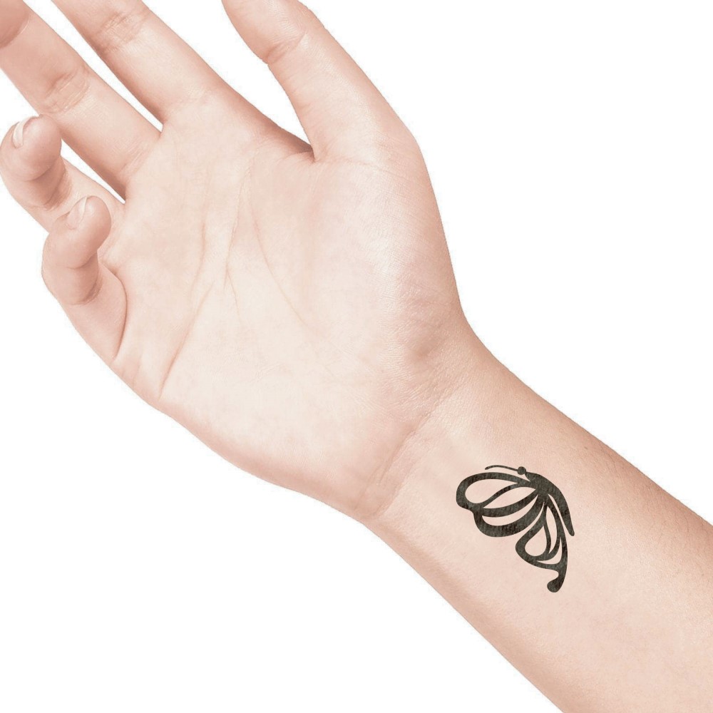 temporary tattoo preview image Butterfly 1, For woman and childeren, skin safe tattoo, Ephemeral Tattoo Stamp for Body and Arm, Water Resistant