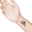 temporary tattoo preview image Butterfly 1, For woman and childeren, skin safe tattoo, Ephemeral Tattoo Stamp for Body and Arm, Water Resistant