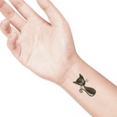 temporary tattoo preview image Cat 2, For woman and childeren, skin safe tattoo, Ephemeral Tattoo Stamp for Body and Arm, Water Resistant