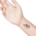temporary tattoo preview image Rose 3, For woman and childeren, skin safe tattoo, Ephemeral Tattoo Stamp for Body and Arm, Water Resistant