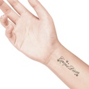 temporary tattoo preview image Carpe Diem, For woman and childeren, skin safe tattoo, Ephemeral Tattoo Stamp for Body and Arm, Water Resistant