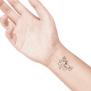 temporary tattoo preview image Mouse, For woman and childeren, skin safe tattoo, Ephemeral Tattoo Stamp for Body and Arm, Water Resistant