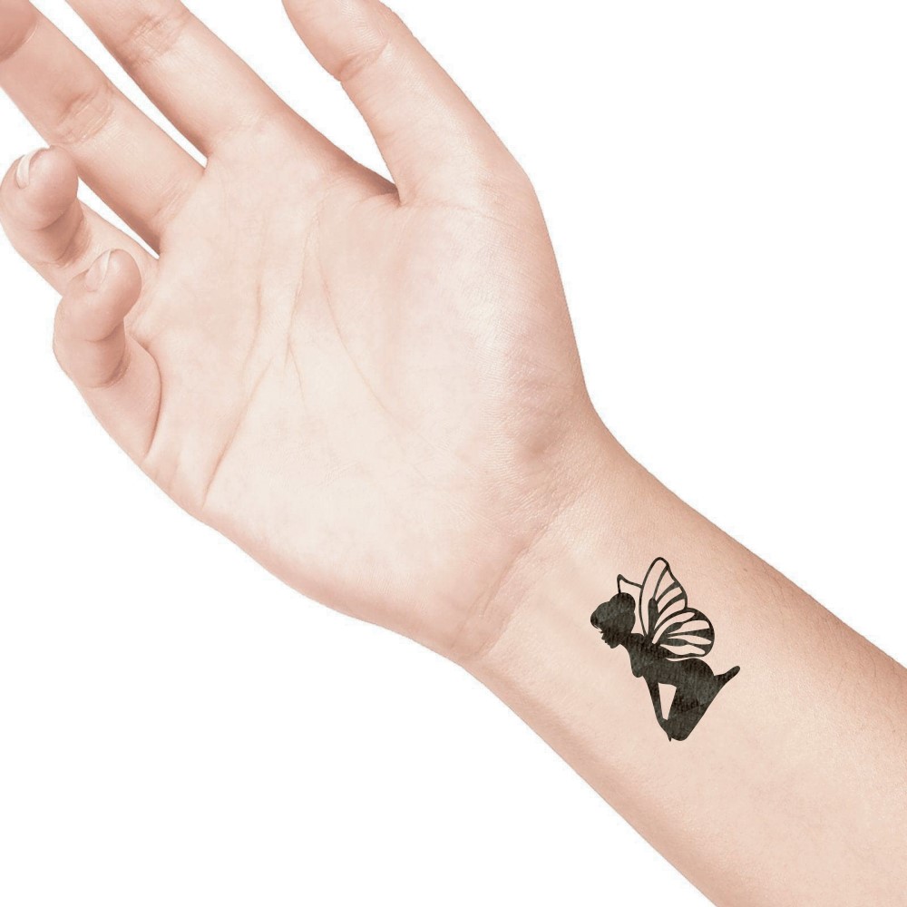 temporary tattoo preview image Elf, For woman and childeren, skin safe tattoo, Ephemeral Tattoo Stamp for Body and Arm, Water Resistant