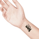 temporary tattoo preview image Elf, For woman and childeren, skin safe tattoo, Ephemeral Tattoo Stamp for Body and Arm, Water Resistant