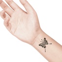 temporary tattoo preview image Large Butterfly, For woman and childeren, skin safe tattoo, Ephemeral Tattoo Stamp for Body and Arm, Water Resistant