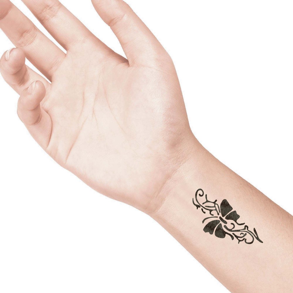 temporary tattoo preview image Giant Butterfly, For woman and childeren, skin safe tattoo, Ephemeral Tattoo Stamp for Body and Arm, Water Resistant