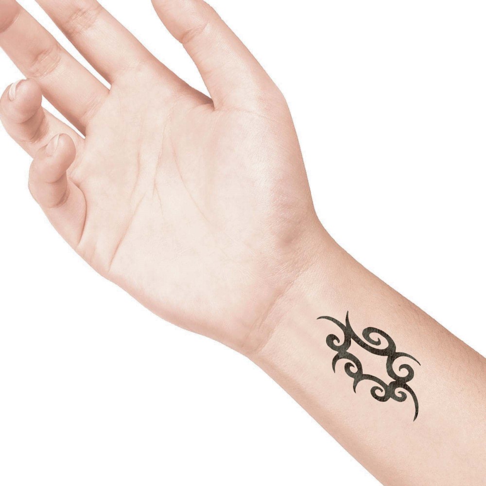 temporary tattoo preview image Giant Tribal Men, For woman and childeren, skin safe tattoo, Ephemeral Tattoo Stamp for Body and Arm, Water Resistant