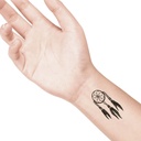 temporary tattoo preview image Giant Dreamcatcher, For woman and childeren, skin safe tattoo, Ephemeral Tattoo Stamp for Body and Arm, Water Resistant