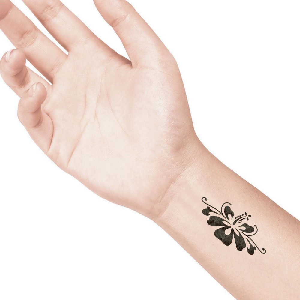 temporary tattoo preview image Giant Lotus, For woman and childeren, skin safe tattoo, Ephemeral Tattoo Stamp for Body and Arm, Water Resistant