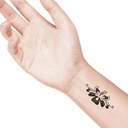 temporary tattoo preview image Giant Lotus, For woman and childeren, skin safe tattoo, Ephemeral Tattoo Stamp for Body and Arm, Water Resistant