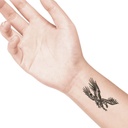 temporary tattoo preview image Giant Eagle, For woman and childeren, skin safe tattoo, Ephemeral Tattoo Stamp for Body and Arm, Water Resistant