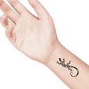 temporary tattoo preview image Lizzard, For woman and childeren, skin safe tattoo, Ephemeral Tattoo Stamp for Body and Arm, Water Resistant