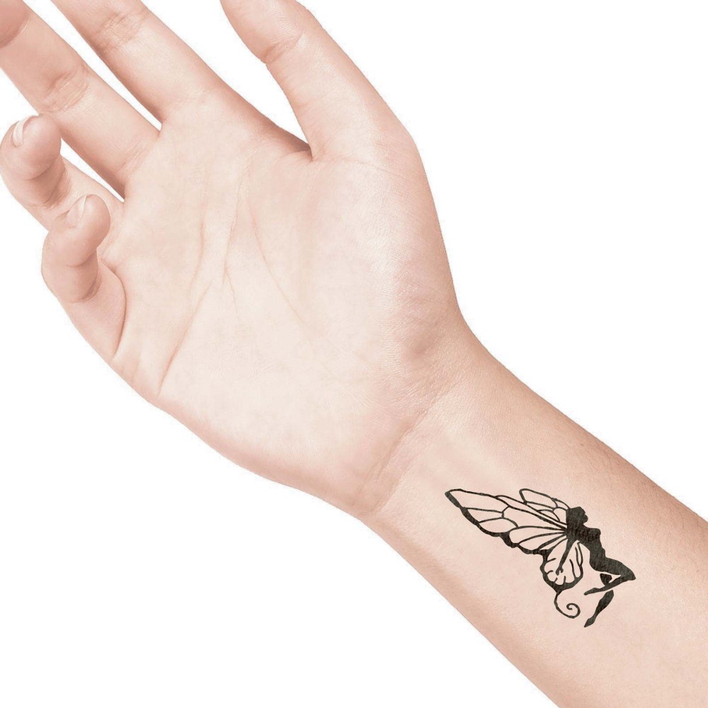 temporary tattoo preview image Giant Elf, For woman and childeren, skin safe tattoo, Ephemeral Tattoo Stamp for Body and Arm, Water Resistant