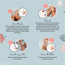 Instructions, how DIY temporary tattoo, fake tattoo little dolphin, For woman and childeren, skin safe tattoo, Ephemeral Tattoo Stamp for Body and Arm, Water Resistant
