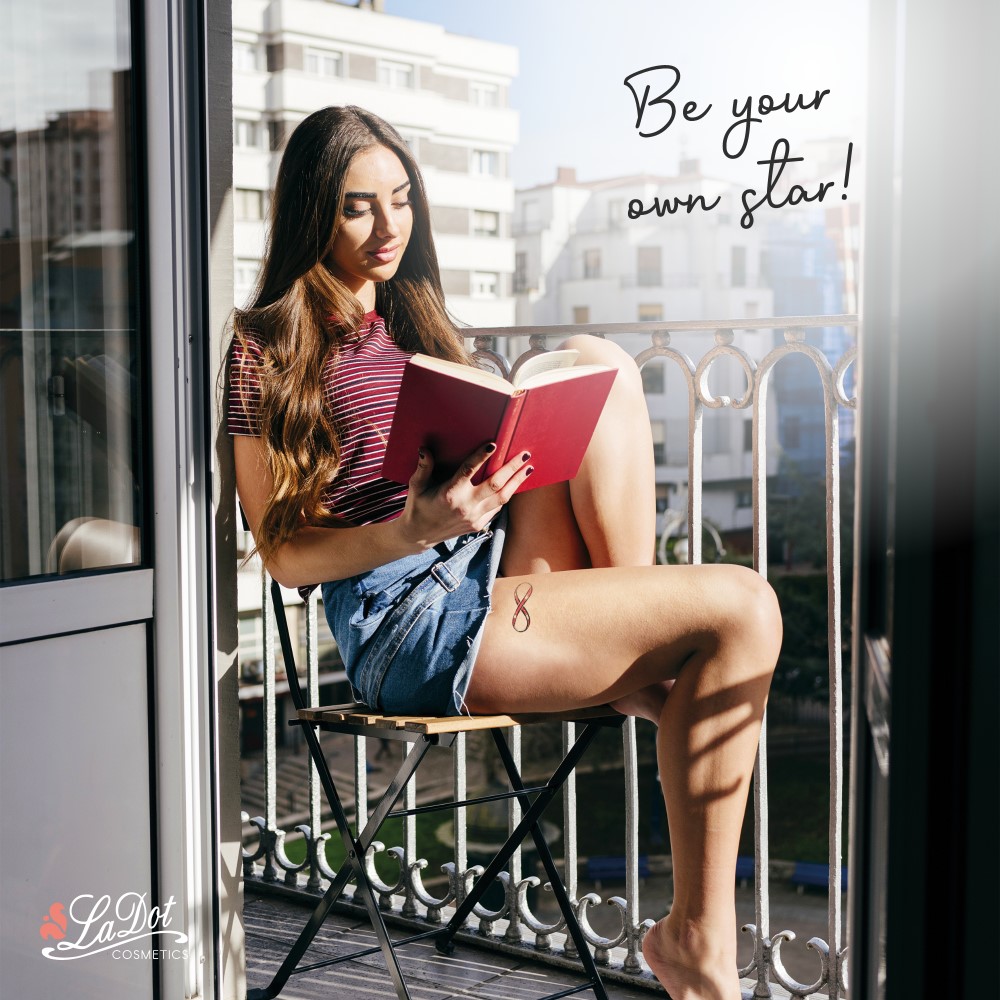 Impression Ladot temporary tattoos I Love You, For woman and childeren, skin safe tattoo, Ephemeral Tattoo Stamp for Body and Arm, Water Resistant