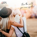 Impression Ladot temporary tattoos Curly Sun 2, For woman and childeren, skin safe tattoo, Ephemeral Tattoo Stamp for Body and Arm, Water Resistant