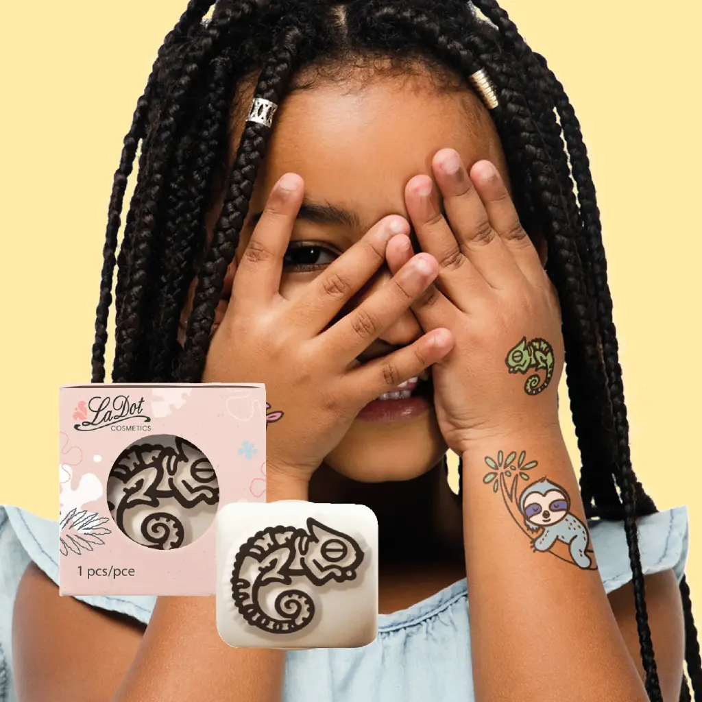 [S20] Tijdelijke tattoo Chameleon