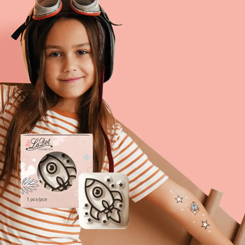 Tijdelijke tattoo raket