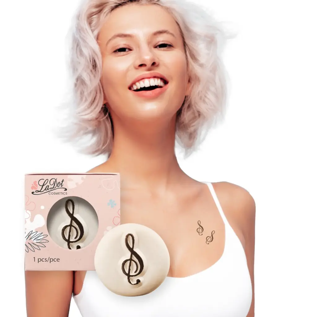 [S37] Temporary tattoo Little Musical Note