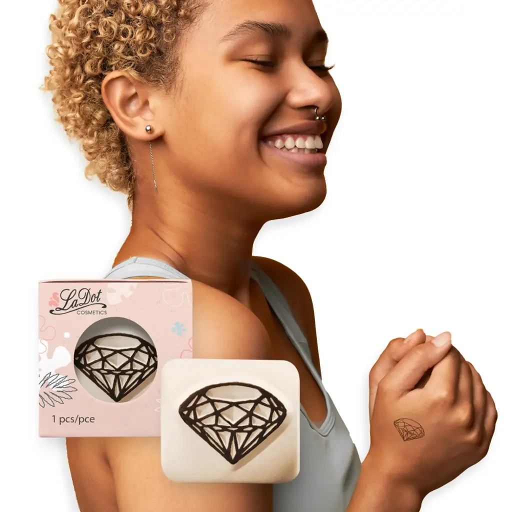 [S39] Tatouage temporaire Petit diamant