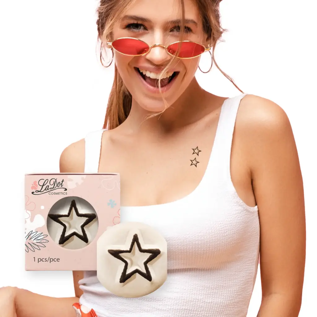 [S67] Temporary tattoo Star