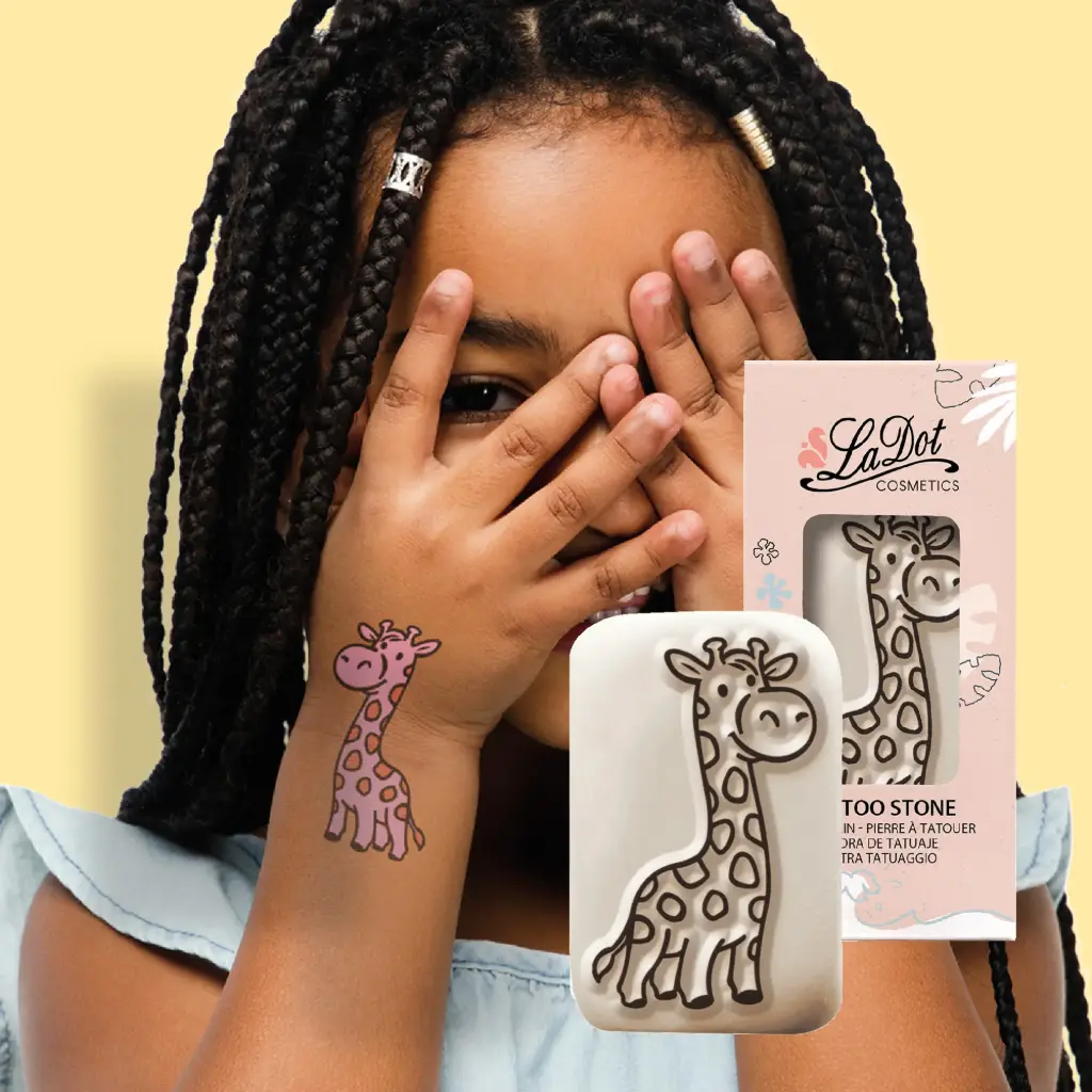 [M157] Tijdelijke tattoo giraffe 