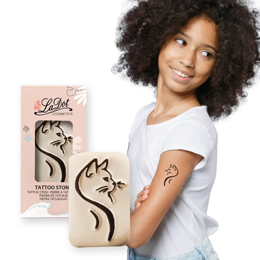 [M180] Tijdelijke tattoo Poes 
