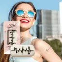 Temporory tattoo Life line