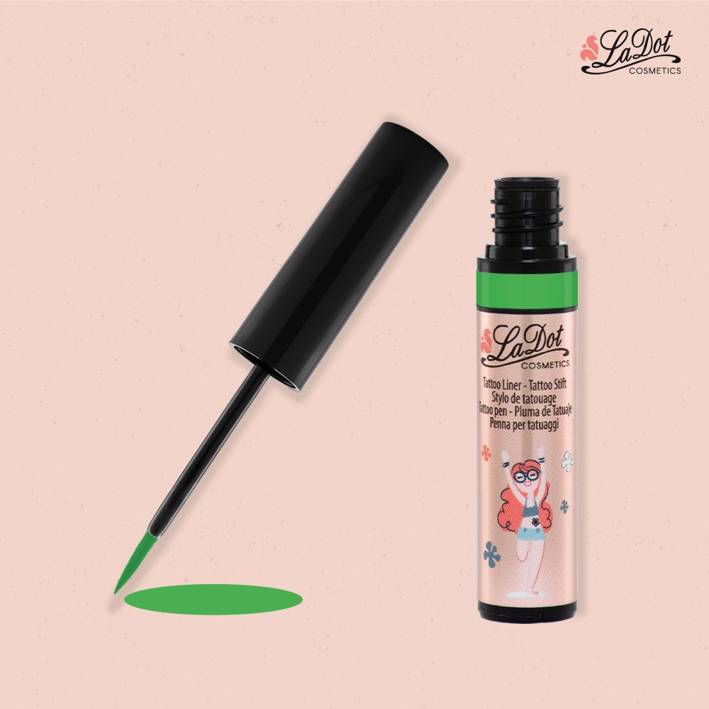 [LIN_GREEN] Liner – Stylo Tatouage temporaire, Vert