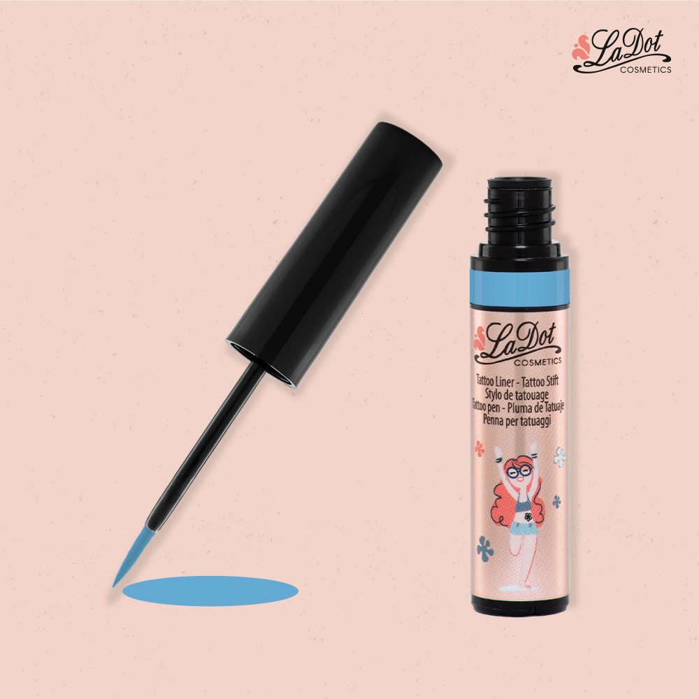 Liner – Stylo Tatouage temporaire, Bleu Clair