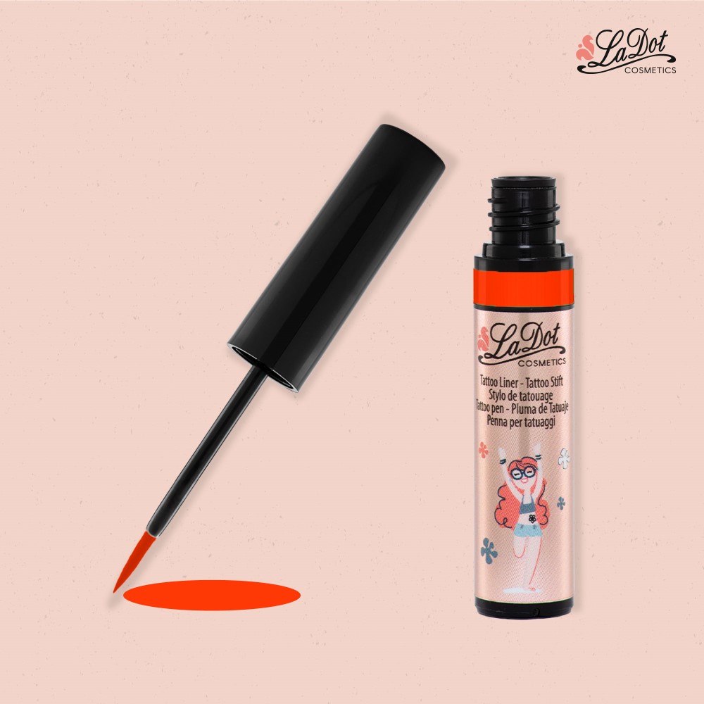 [LIN_ORANGE] Liner – Stylo Tatouage temporaire, Orange