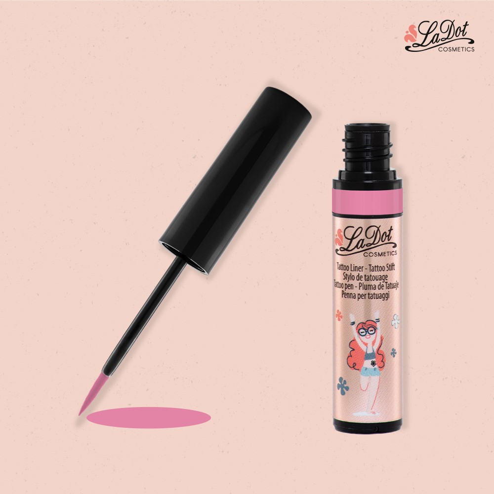 [LIN_PINK] Liner – Stylo Tatouage temporaire, Rose