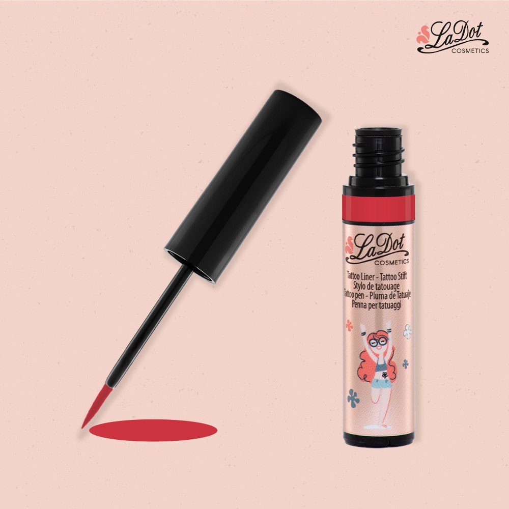 [LIN_RED] Liner – Stylo Tatouage temporaire, Rouge