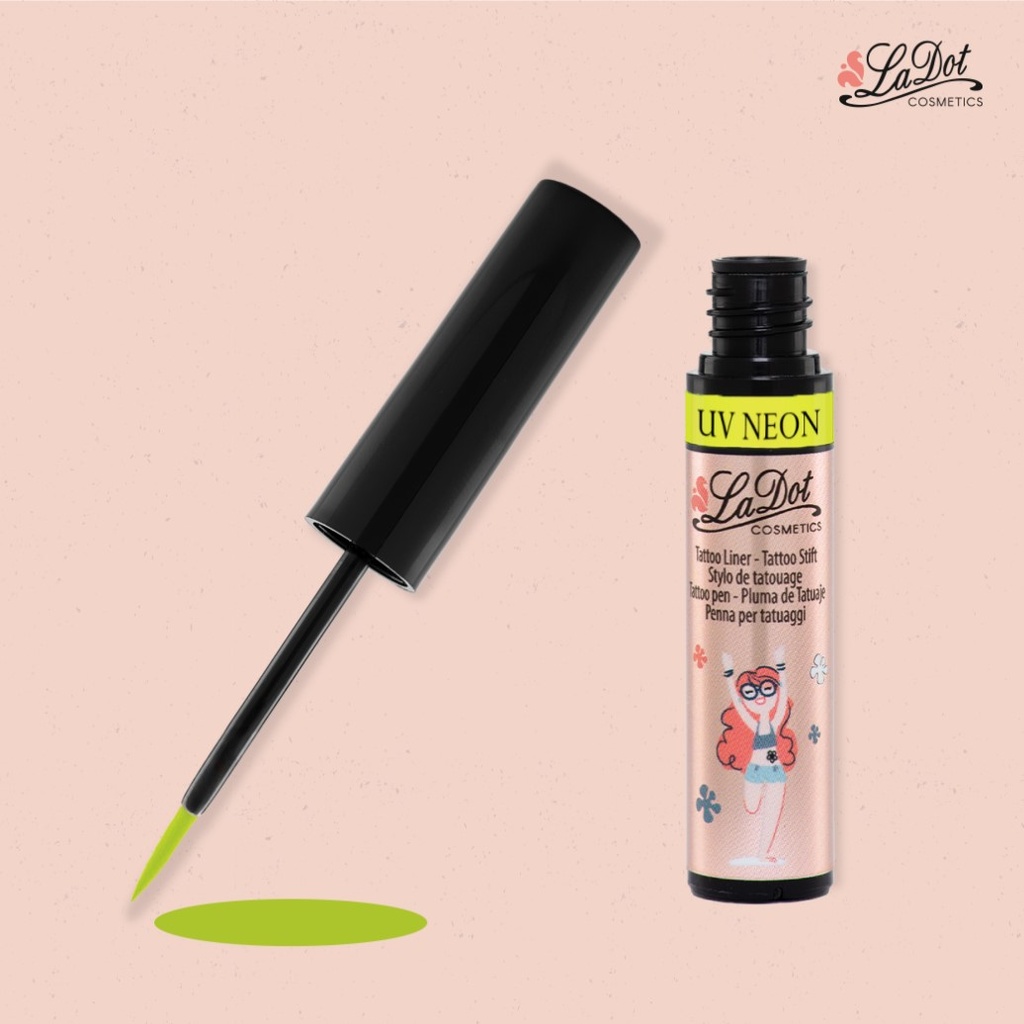 [LIN_N_YELLOW] Liner – Stylo Tatouage temporaire, neon Jaune