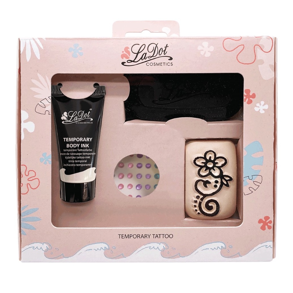 [GIFTPACK-6] Geschenkverpakking M-steen bloem en strass