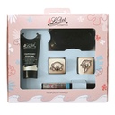 Tatouage temporaire Set S - Dauphin et Ours, liner bleu clair