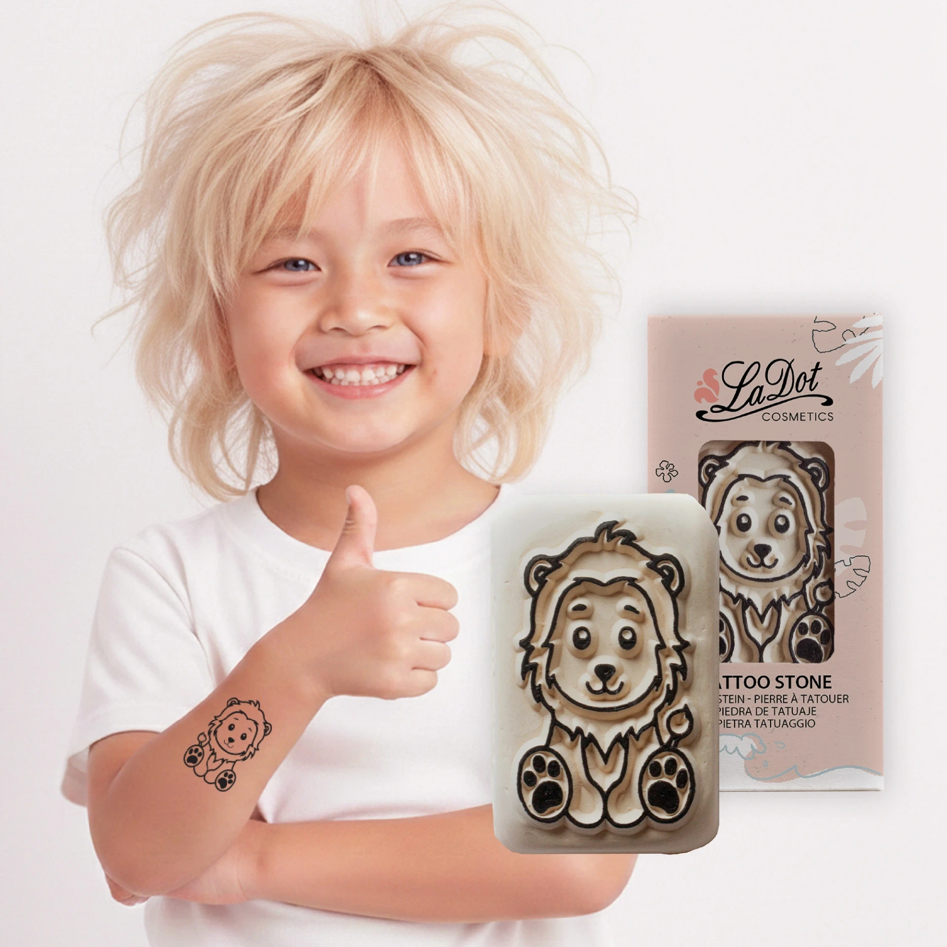 [M149] Tijdelijke tattoo Leeuw