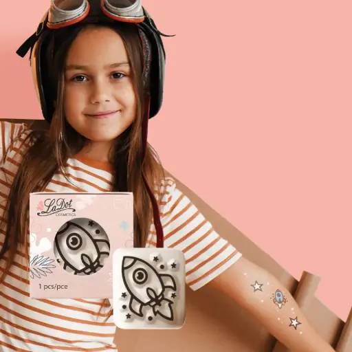 [S21] Temporary tattoo little rocket