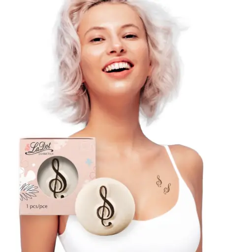 [S37] Tatouage temporaire Petite note de musique