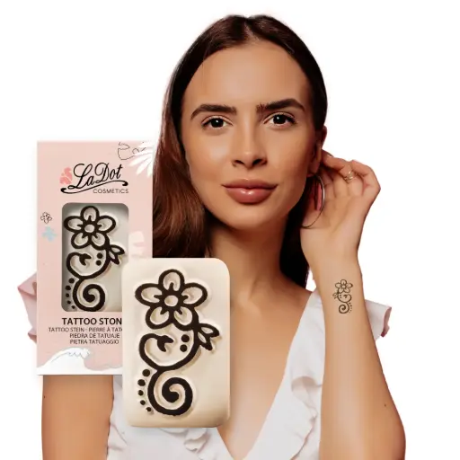 [M175] Temporory tattoo Curl Flower